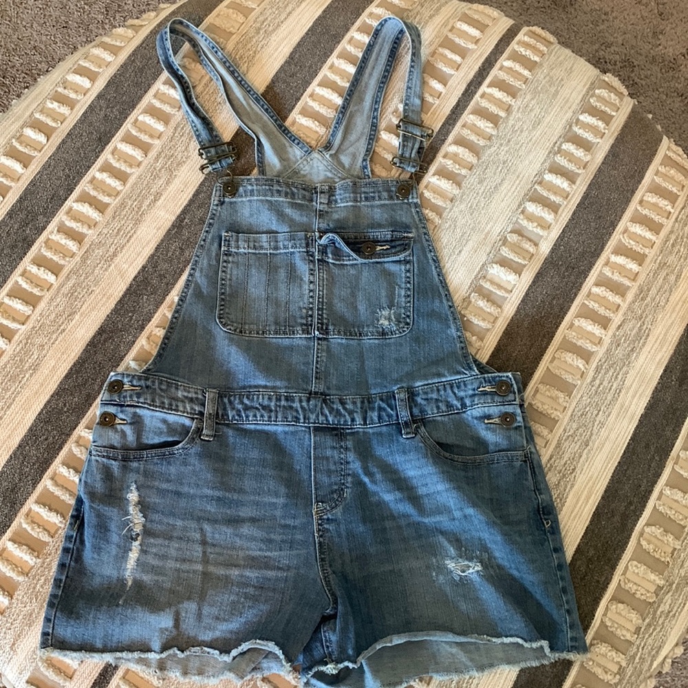 Mossimo Supply Co. Blue Denim Overalls